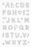 My Favorite Things - Clear Stamp - Hip Hip Yay Alphabet