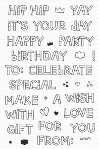 My Favorite Things - Clear Stamp - Hip Hip Yay Day