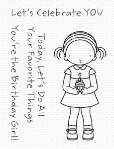 My Favorite Things - Clear Stamp - Sweet Birthday Girl