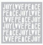 MFT - Stencils - Peace, Love, and Joy