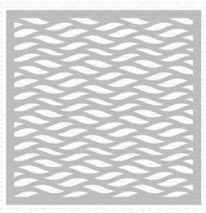 My Favorite Things - Stencil - Wavy Lines