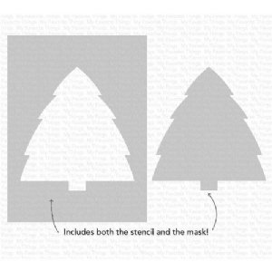 MFT - Stencil - Christmas Tree Background