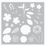 My Favorite Things - Stencil - Flower Bouquet Builder