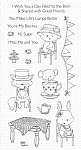 My Favorite Things - Clear Stamp - Tea Party