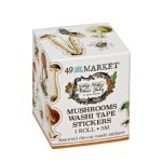 49 and Market - Vintage Artistry Nature Study - Washi Sticker Roll - Mushrooms