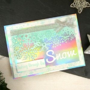 Hunkydory Crafts - Moonstone Dies - Snowflake Flurry Edge It