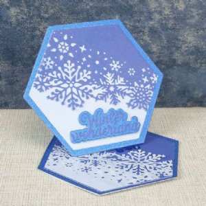 Hunkydory Crafts - Moonstone Dies - Snowflake Flurry Edge It