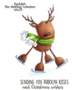 Stamping Bella - Cling Stamp - Rudolph, the Skating Reindeer