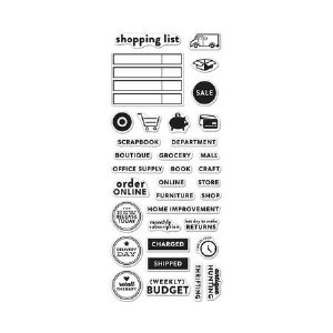 Hero Arts - Clear Stamp -  Kelly's Shopping Planner