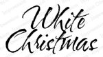 Impression Obsession - Wood Stamp - White Christmas