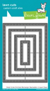 Lawn Fawn - Dies - Small Cross Stitched Rectangle Stackables