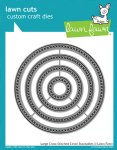 Lawn Fawn - Dies - Large Cross Stitched Circle Stackables
