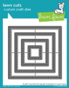 Lawn Fawn - Dies - Small Cross Stitched Square Stackables
