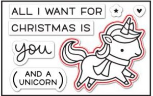 Lawn Fawn - Dies - Winter Unicorn