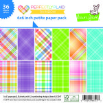 Lawn Fawn - 6X6 - Perfectly Plaid Rainbow
