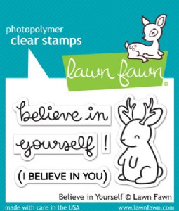 Lawn Fawn - Clear Stamps - Believe In Yourself