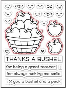 Lawn Fawn - Clear Stamps - Thanks A Bushel