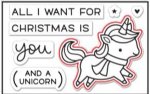 Lawn Fawn - Clear Stamps - Winter Unicorn