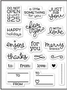 Lawn Fawn - Clear Stamps - Tiny Tag Sayings