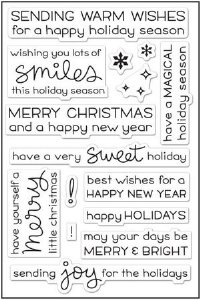 Lawn Fawn - Clear Stamps - Merry Messages