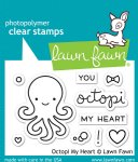 Lawn Fawn - Clear Stamps - Octopi My Heart