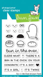 Lawn Fawn - Clear Stamps - Bun In The Oven