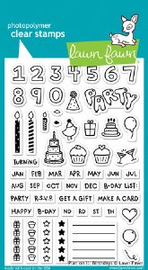 Lawn Fawn - Clear Stamps - Plan On It: Birthday