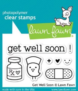 Lawn Fawn - Clear Stamps - Get Well Soon