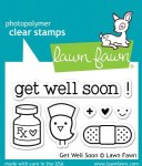 Lawn Fawn - Clear Stamps - Get Well Soon