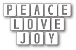 Memory Box - Die - Peace Love And Joy Tiles
