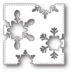Poppystamps - Die - Stitched Snowflake Square