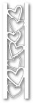 Poppystamps - Dies -  Vertical Hearts Channel