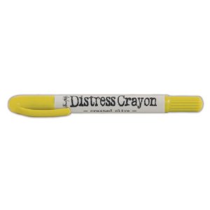 Tim Holtz - Distress Crayons -  Crushed Olive