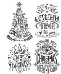 Tim Holtz Stamp - Cling - Doodle Greetings 2