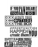 Tim Holtz Stamp - Cling - Motivation 1