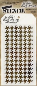 Tim Holtz - Stencil - Houndstooth