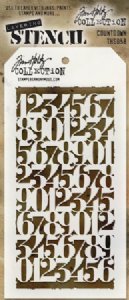 Tim Holtz - Stencil - Countdown