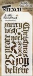 Tim Holtz - Stencil - Holiday Script
