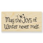 Stampendous - Wood Stamp - Joys Of Winter