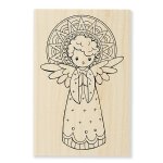 Stampendous - Wood Stamp - Singing Angel