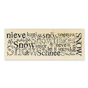 Stampendous - Wood Stamp - International Snow