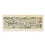 Stampendous - Wood Stamp - International Snow