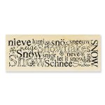 Stampendous - Wood Stamp - International Snow