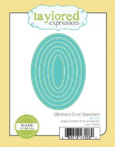 Taylored Expressions - Die - Stitched Oval Stacklets