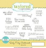 Taylored Expressions - Stamp Set - Roly Poly Sentiments