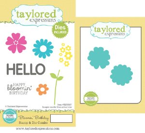 Taylored Expressions - Stamp & Die Combo -  Bloomin' Birthday