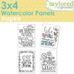 Taylored Expressions - Watercolor Paper - Inspire Watercolor Panels