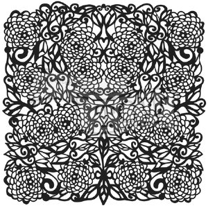 The Crafter's Workshop - 6X6 Stencil - Flower Tangle