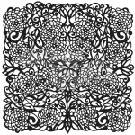 The Crafter's Workshop - 6X6 Stencil - Flower Tangle
