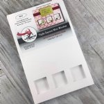 The Paper Cut - Triple Square Mini Window Cards - White